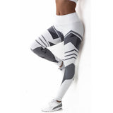 Women's Honeycomb Print Hip-Lift High Waist Yoga Pants