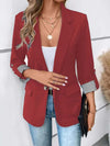 Open-Front Long Sleeve Blazer