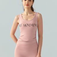 Women's Fixed-Cup Slim Yoga Vest Top