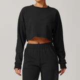 Women's Round Neck Loose Sports Running Sweater