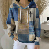 Women's Plaid Casual Hoodie