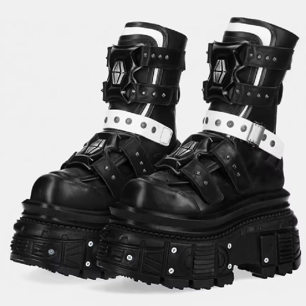 Women's Punk Platform Studded Motorcycle Boots | SheRoar – SheRoar